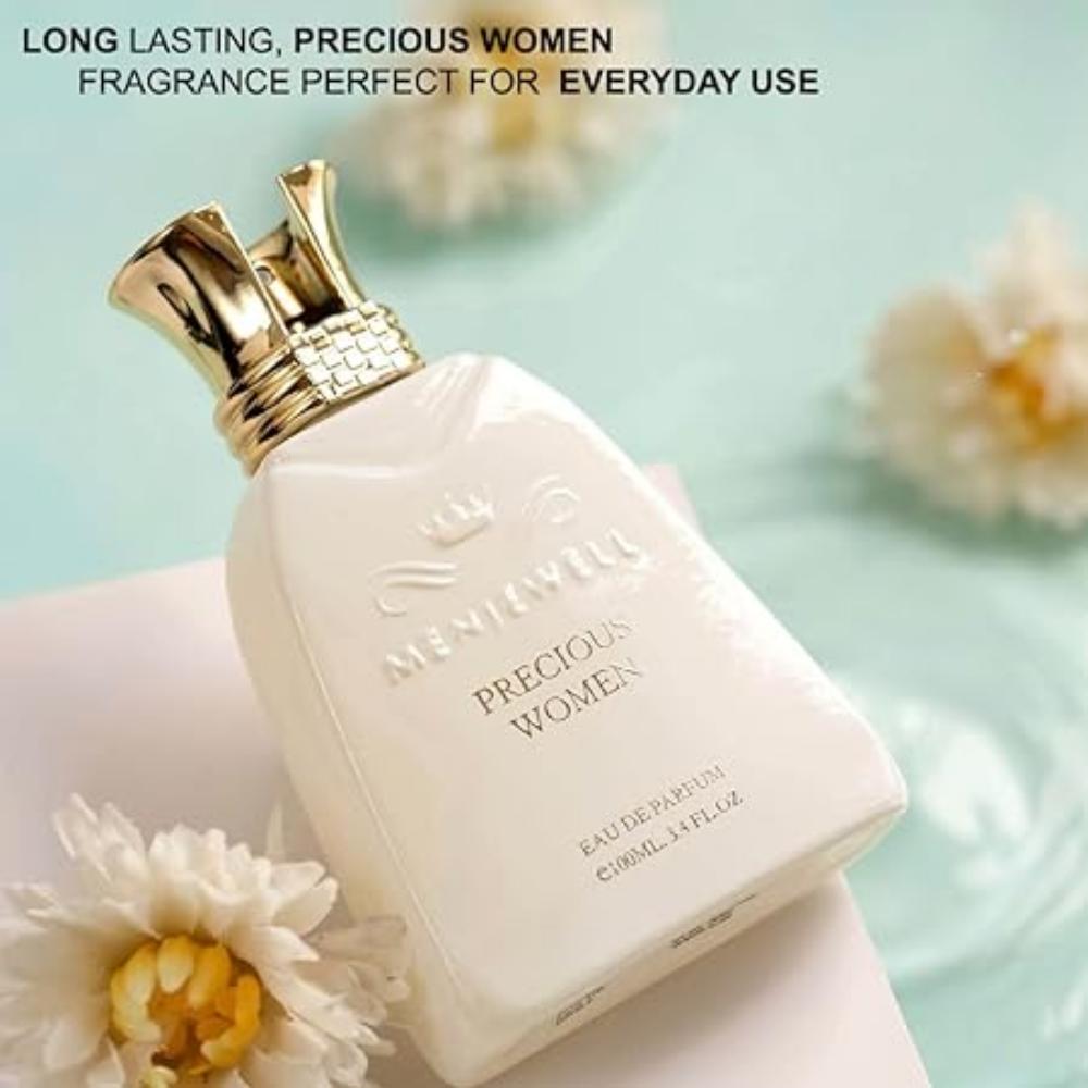 Parfum pour femme Menjewell PRECIOUS WOMEN | Eau de parfum de luxe de qualité supérieure et longue durée - 100 ml (Pour femme)