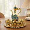 Gifts Luxury Turkish Tea Set Multifunctional Decorative Teapot Kit Metal European Style Vintage Wine Set Home