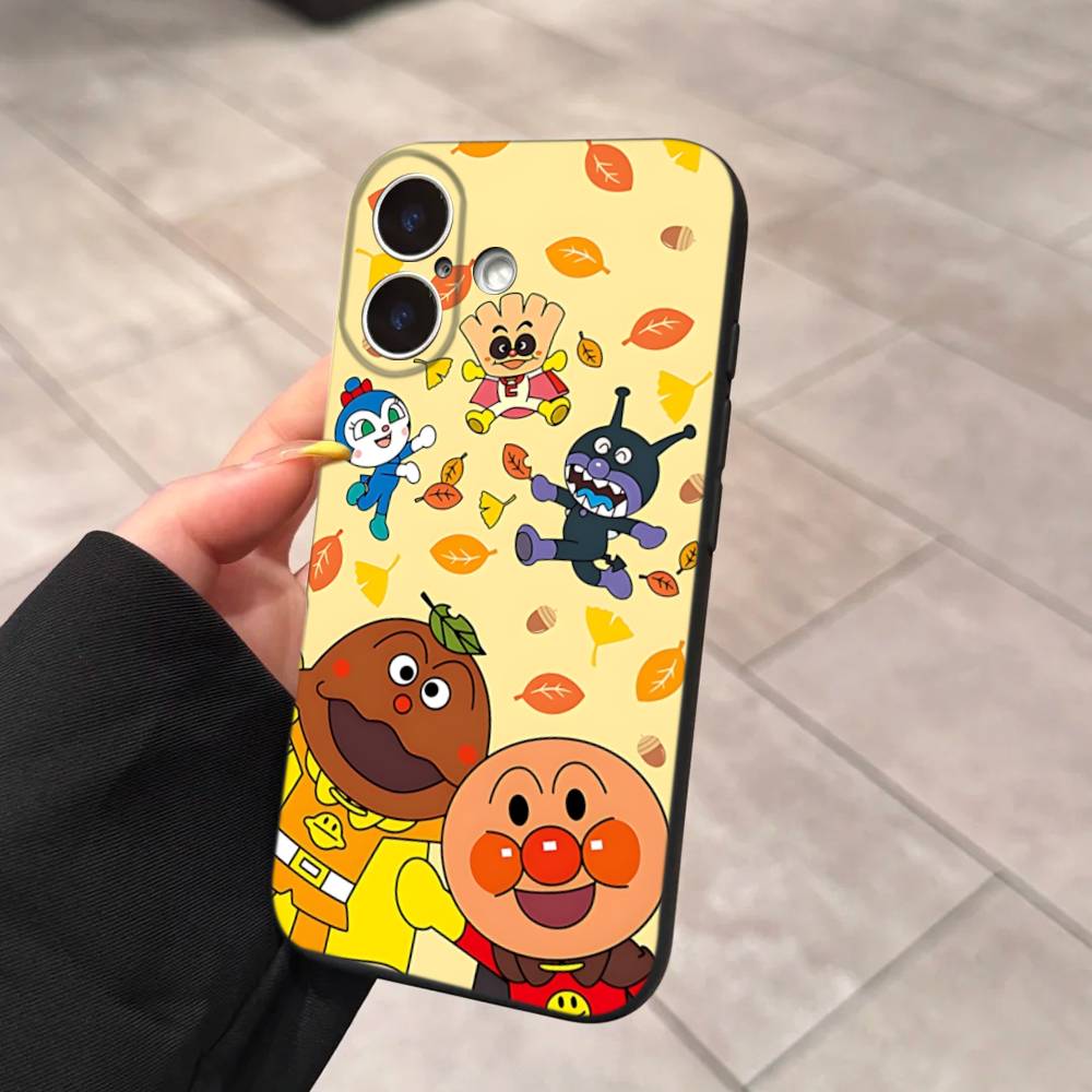 1pc Cartoon A-AnpanmanS Anime Phone Case For Iphone 17 Air 16 15 14 13 12 11 Pro Max 16 15 14 Plus TPU Soft Case