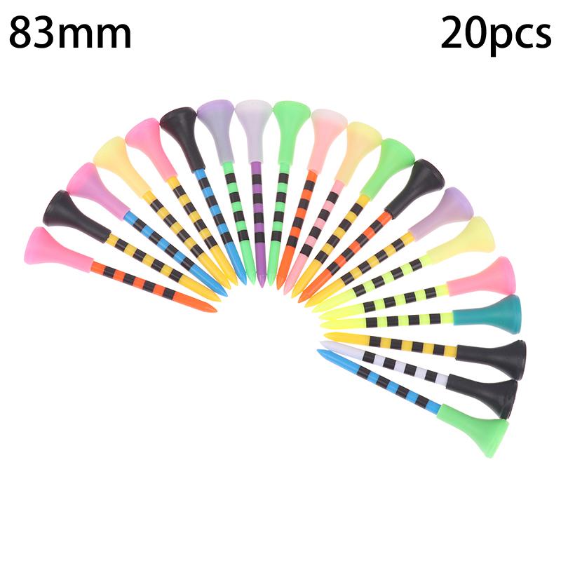 10/20/30 Stück 70/83 mm Golf-Tee mit Kunststoff-Sitzabdeckung und Kopfabdeckung, Serve Golf-Tee-Sitz, Ballhalter, Mischfarbe, Trainingshilfen