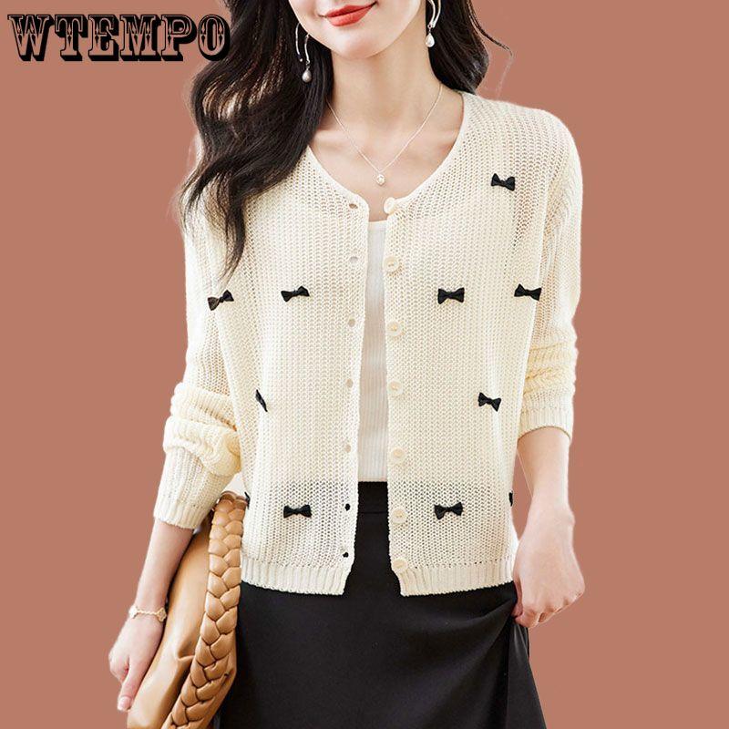 Autumn Women's Knitted Cardigan Loose Top Shawl Sweater Jacket