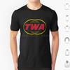 Twa Trans World T Shirt Big Size 100 Cotton Twa Flight Jetliner Pilot Retro Vintage 70s 80s 60 Mid Century Cool Old School