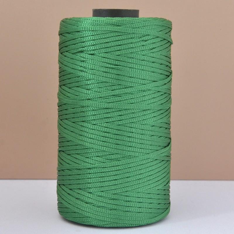 250g Silky Cotton Linen Crochet Yarn 2.5mm Lightweight Ice Silk Flat Ribbon Yarn Handmade Crocheting DIY Bags Hats Hollow Thread