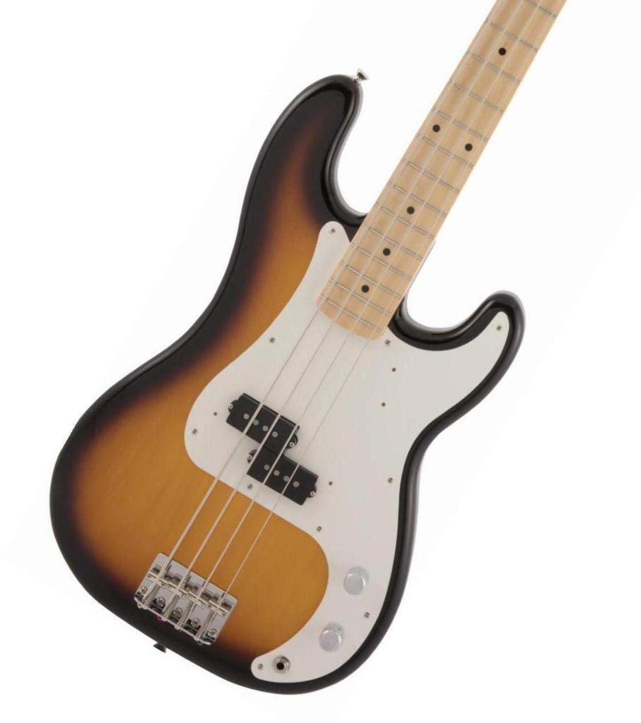Fender Elektrická baskytara Vyrobeno v Japonsku Traditional 50s Precision Javor Sunburst Bass®, Hmatník, 2-barevný