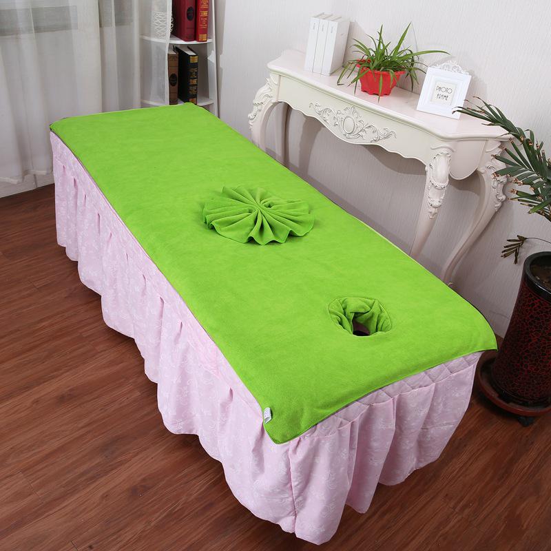 Large Absorbent Bedding Towel with Hole for Massage Therapy Bed