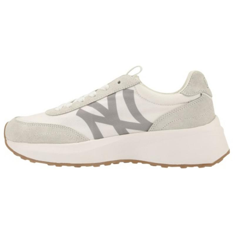 MLB Chunky Jogger Slip Resistant Abrasion Resistant Low top Chunky Sneakers Unisex Ecru Sneakers 32SHX1111-50I 37.5