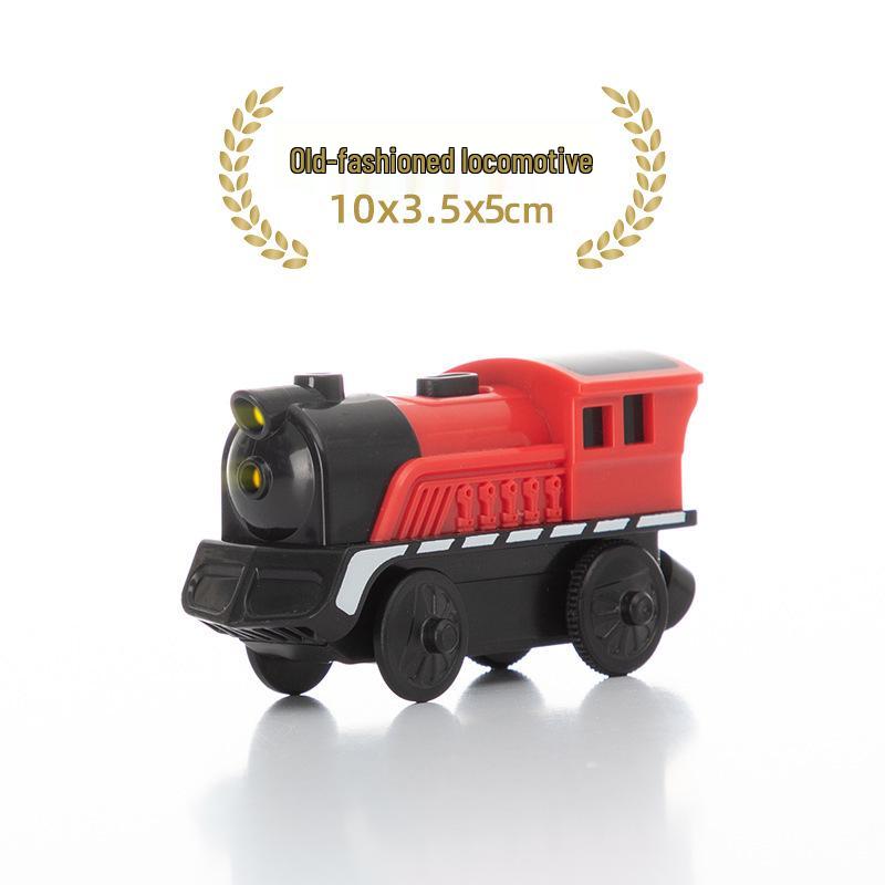 Magnetic Electric Train Engine Toy for Kids - Compatible with All Wooden Tracks