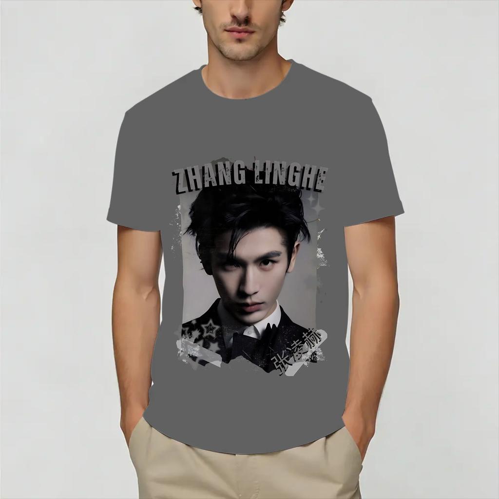 Zhang Linghe Tshirt Summer Trending Tshirts Unisex 100 Cotton Oneck Oversized Top Tees Short Sleeve Vintage Tops