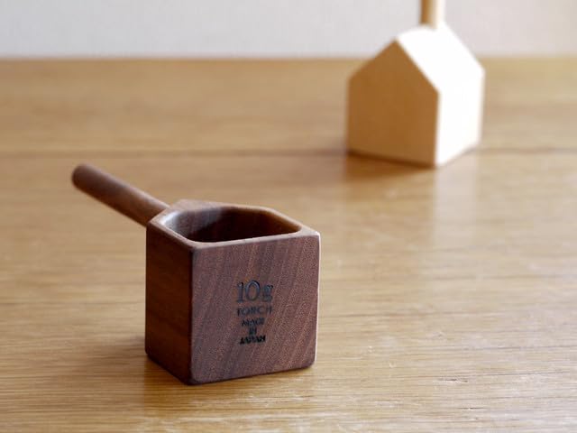 TORCH Coffee Measure House Walnut Coffee Bean Measuring Spoon (A)