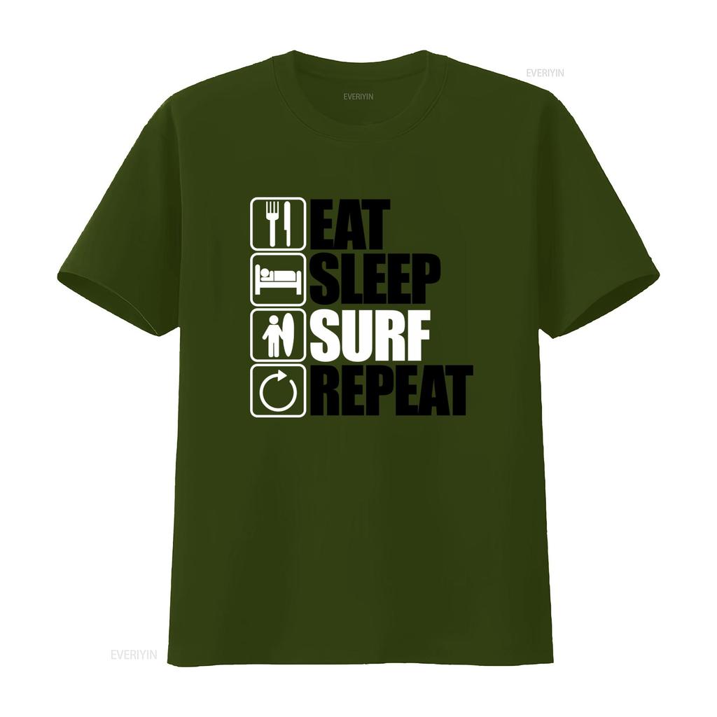 Eat Sleep Repeat T Shirt for Casual Streetwear vintage Washed homme streetwear Slightly Comfortable Top For Everyday Wear