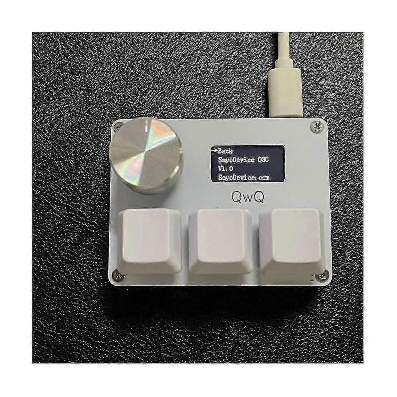 Osu O3c Rapid Trigger Hall Switches Wooting Magnetic Red Switches Keyboard With Knob Screen Copy Paste Shotcut(black)
