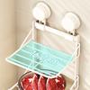 Punch-Free 3 Layers Foldable Storage Tray Suction Cup Food Sorting Tray  for Home