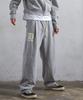 AMOU D-Star One Tuck Sweat Pants Gray