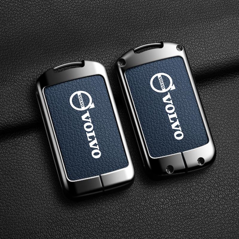Fjgdr0 Zinc Alloy Car Key Case Full Cover Protector Holder Shell Fob For Volvo XC60 XC40 XC90 S90 V60 S60 V90 C40 Polestar 1 Polestar 2