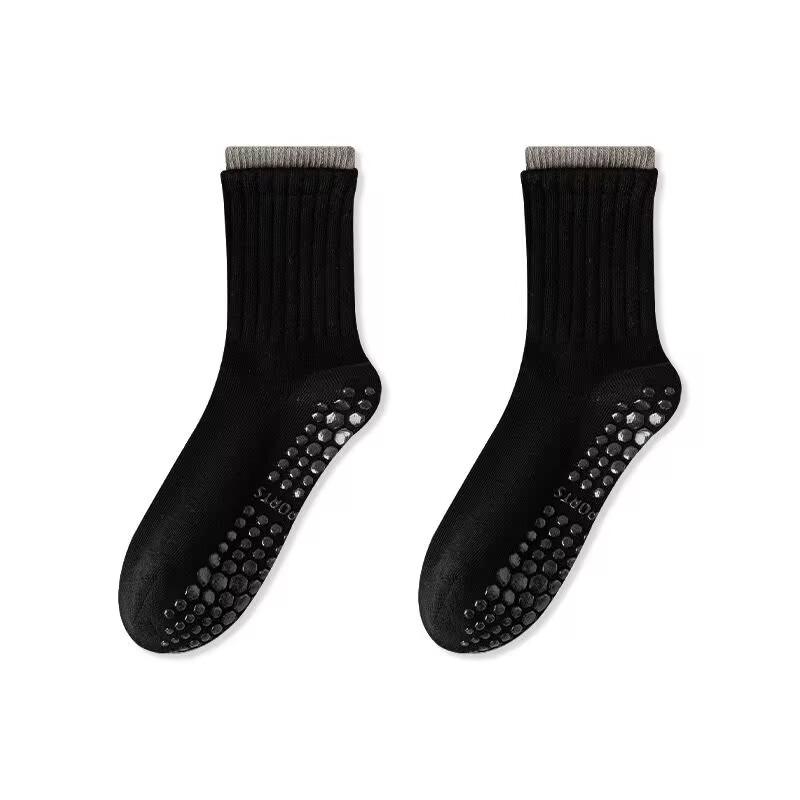 Full Palm Silicone Sports Women's Socks Boneless Toe Cotton Sweat Absorbent Breathable Anti-slip Shock Absorbing Yoga