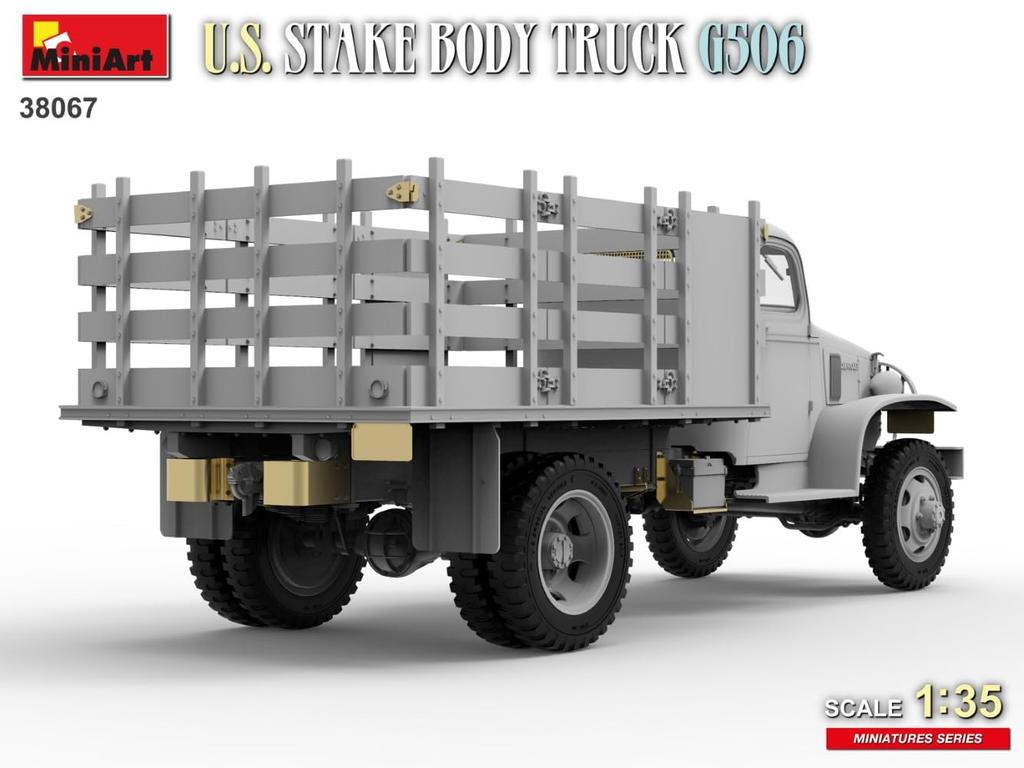 Miniart Scale American Stakebody Truck G506 Plastic Model MA38067 1/35