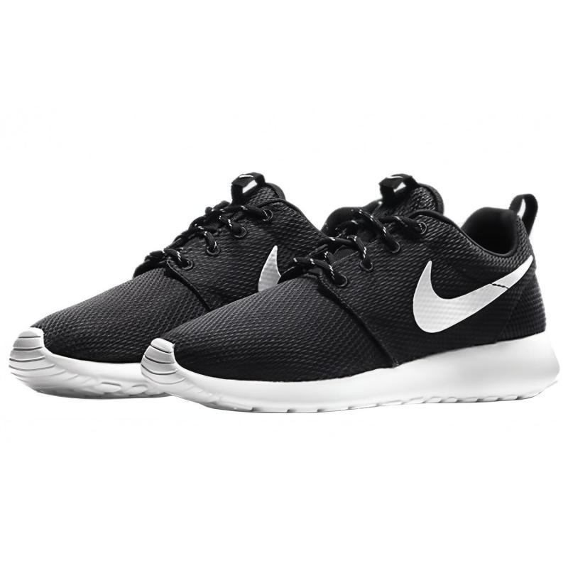 Nike Roshe One Black/Metallic Platinum White Women's Sneakers 511882-094
