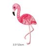 Elegant Red Ostrich Embroidery Patches for Clothing Parches Fabric Sticker Iron On Sewing Patch Craf