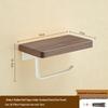 Maillard Style Walnut Wood Paper Towel Holder