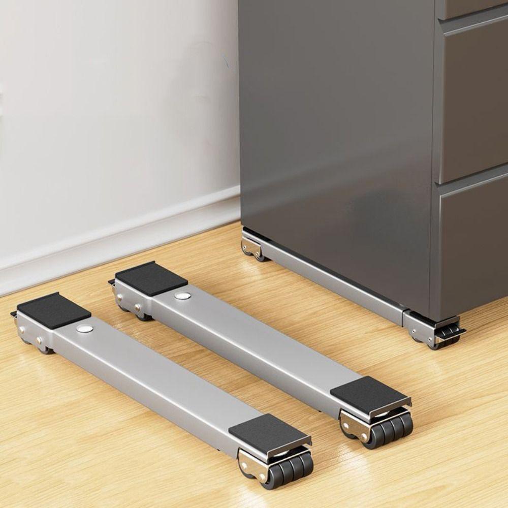 With Wheels Refrigerator Stand Durable Mobile Roller Bracket Adjustable Stand  Furniture