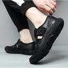 Fashion Summer Men's Leather Casual Shoes Breathable Men's Sneakers Outdoor Platform Shoes Lightweight Men's Moccasins Sandals