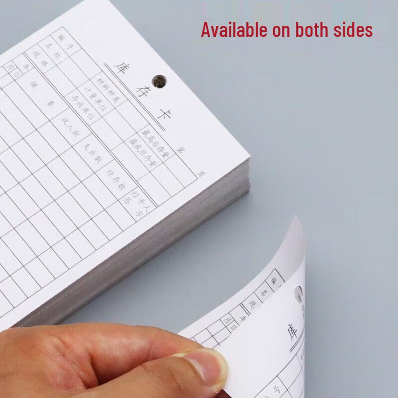 Thickened Inventory Material Record Cards
