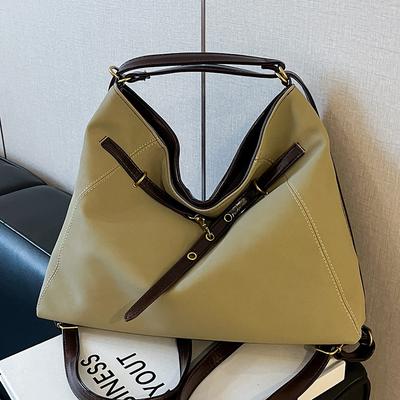 Simple and Large-capacity Double-sided Bag Women's New Shoulder Bag Fashionable and Casual Commuter Messenger Bag