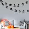 Hängende Flaggen 3M Schwarz Kürbis Banner Kürbis Papier Hallween Hängegirlande Spinne Hexe/Schädel Spukhaus