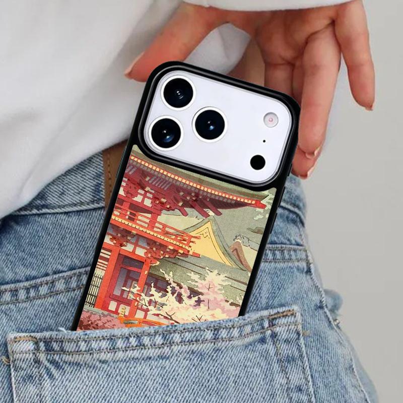Ukiyo-e Japanese style Art Phone Case for iPhone 17ProMax 12 13 14 15 16e 17 Pro Max Plus Air Cover