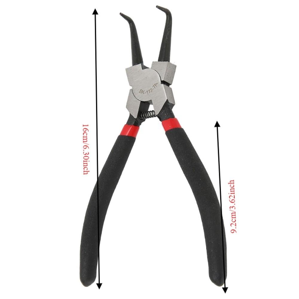 Immersion Handle Internal Snap Ring Pliers Carbon Steel Bent Nose Pliers Angled Pliers Carpentry
