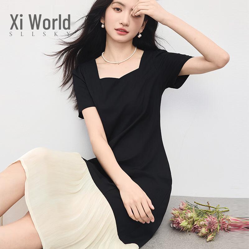 Sllsky Women s French Hepburn Style Fishtail Dress M
