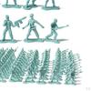 100 Stück Kunststoff 4,5 cm Soldaten Männer Actionfiguren Zubehör Modellspielzeug Kinder