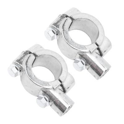2 piezas de soporte para espejo retrovisor de manillar de motocicleta, adaptador de abrazadera de soporte de rosca de 22 mm para