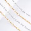 3.5mm Wide 316L Stainless Steel Necklace for Women Men Oval O Figaro Chain On Neck Jewelry Accessories Ladies Choker DIY Gift
