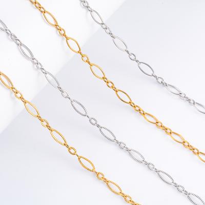 3.5mm Wide 316L Stainless Steel Necklace for Women Men Oval O Figaro Chain On Neck Jewelry Accessories Ladies Choker DIY Gift