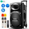 Soaiy A90 15-inch High-Power Bluetooth KTV Speaker with Pull Handle CN Plug (adapter Included)
