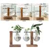 Decoration Terrarium Tabletop Planter Wooden Frame Flower Pot Hydroponic Plant Vases Glass Vase