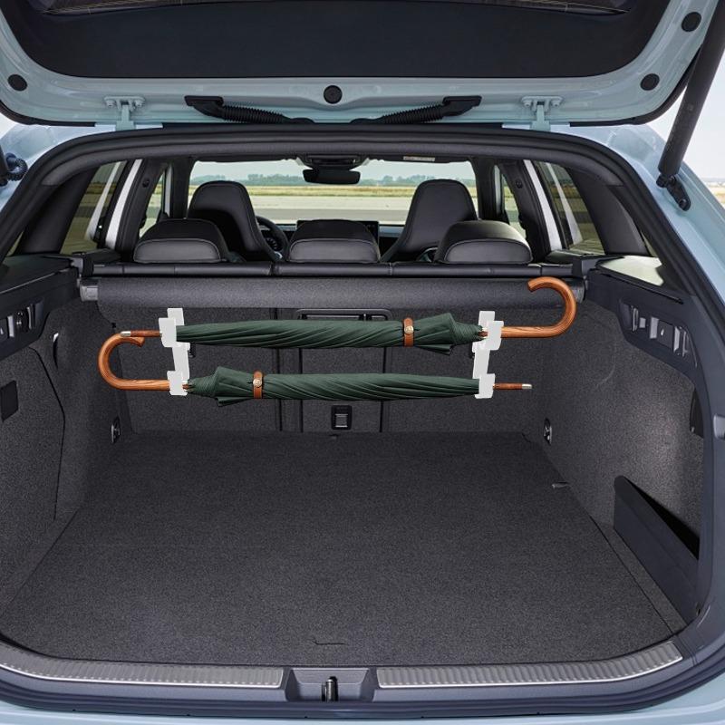 Car Trunk Umbrella Storage Hooks Universal Multifunctional Car Umbrella Mounting Bracket Auto Storage Organizing Tools 2PCS