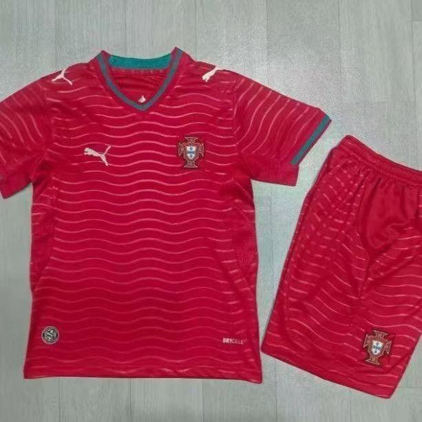 Portugal 2026 Kids Kit Bundle - Home & Away Jersey Sets 16