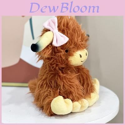 Highland Cow Plush Toy With Butterfly Bow For Kids And Collectors