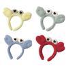Women Headband Soft Lamb Velvet Crab Shape Thickened Fluffy Filling Anti-Slip Tooth Design Hair Hoop Makeup Face Washing Hair Accessory