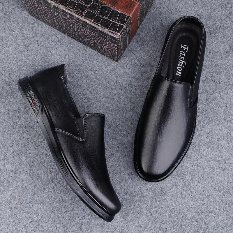 Fashion Luxury Brand Men Genuine Leather Casual Shoes Elegantes Business Office Loafers Man Driving Moccasins Comfortable Slip on Flats