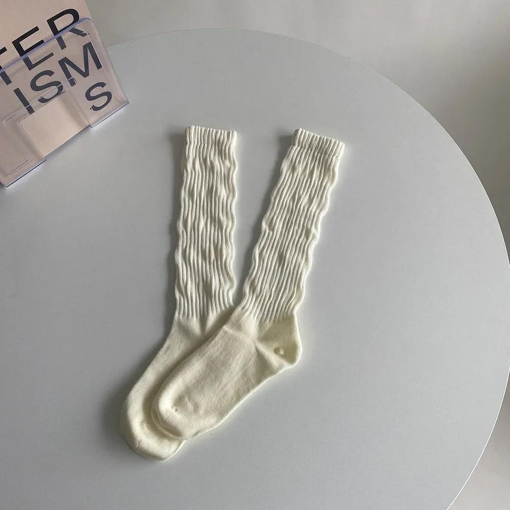 

Розово-красные длинные носки чулки женские осенне-зимние женские носки вязаные хлопковые JK Лолита милые девушки каваи милые носки с оборками новые EUR 35-39