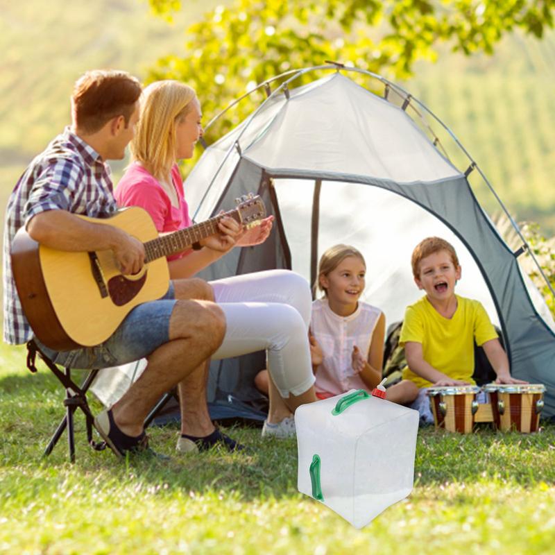 10/20L Collapsible Water Container With Spigot For Camping PVC Food Grade Water Jug Beverage Folding Water Storage Bag