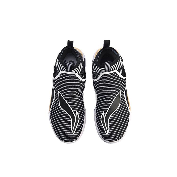 LiNing YuShuai 12 Non slip Lightweight High Top Basketball Shoes Men's Black Gold