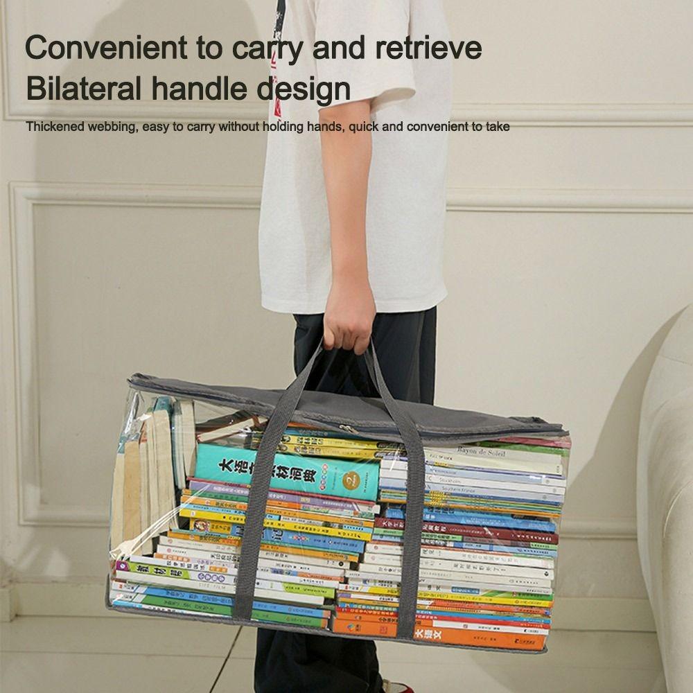 Waterproof Collapsible Pouch Large Capacity Books Collection Container  Student