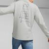Puma Mmq Service Line Long-Sleeve Tee With Ladder Print Unisex Tops Gray 620840-04