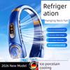 2026 New Model Neck-Hanging Fan, Portable Cooling Device, Convenient and Small, USB Rechargeable, Neck-Wearable, Long-Lasting Battery Life, Ice