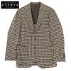 DE PETRILLO Excellent Condition Shepherd Check Wool Nylon POSILLIPO Tailored Jacket, Brown, Size 44, for Men Jacket 44 BrownUsed