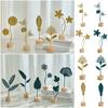 Hollow Out Home Decoration Ornaments Wood Base Miniature Leaf Figurines  Table Top Ornament